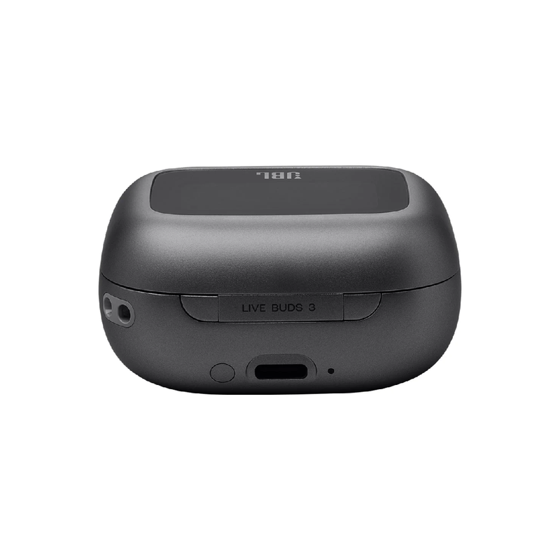 JBL Live BEAM3 True wireless noise-cancelling earbuds with stick-closed design and Smart Charging Case - Black