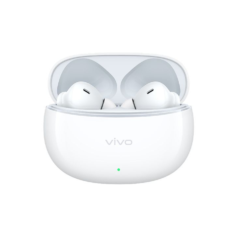 Vivo Buds XE W33A up-to 30dB Active Noise Cancellation Bluetooth Headset - Ceramic White