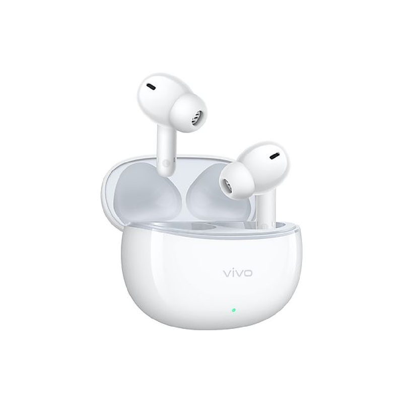 Vivo Buds XE W33A up-to 30dB Active Noise Cancellation Bluetooth Headset - Ceramic White