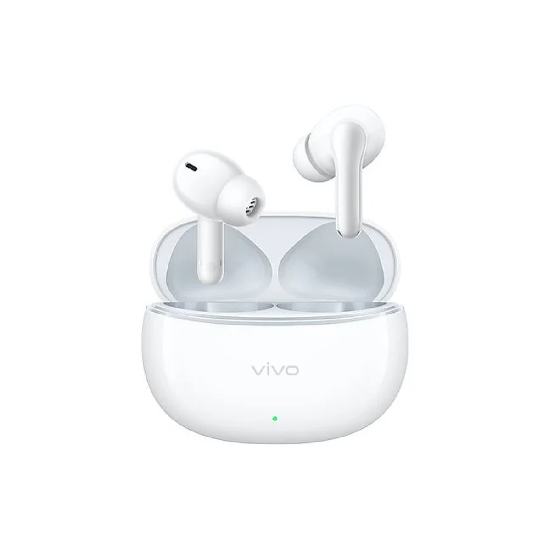 Vivo Buds XE W33A up-to 30dB Active Noise Cancellation Bluetooth Headset - Ceramic White