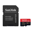 SanDisk Extreme Pro UHS-I Card, 512GB, 200MB, 140MB - Black/Red