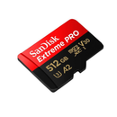 SanDisk Extreme Pro UHS-I Card, 512GB, 200MB, 140MB - Black/Red