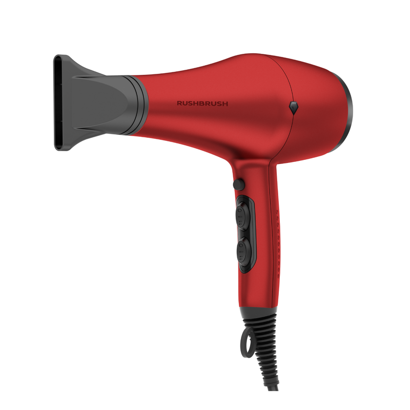 Rush Brush D3K Dryer 3000 Watt, 3 Temperatures, Removable Air Filter, 2 Speed Settings - Red