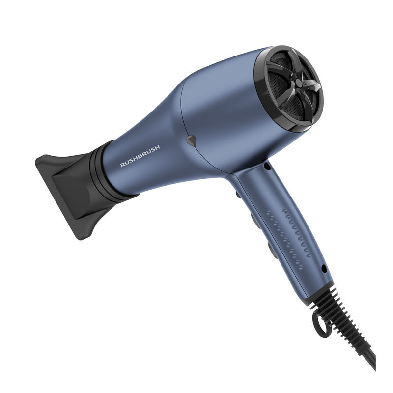 Rush Brush D3K Dryer 3000 Watt, 3 Temperatures, Removable Air Filter, 2 Speed Settings - Navy Blue