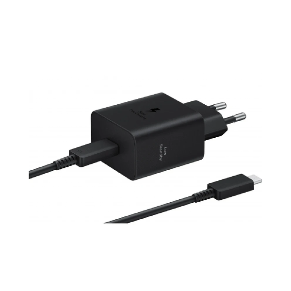 Samsung 45W Super Fast Charger 2.0 (with Cable 1.8m) 5A (android&iphne) - Black