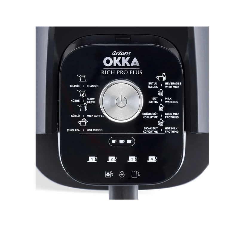 Okka Arzum Rich Spin Pro Plus -OK0038-0500-KROM-CHROE 2 PIN - Black