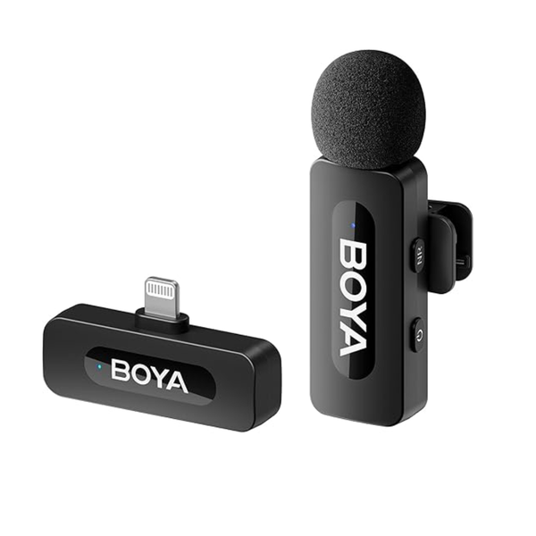 Boya 2.4 GHz Wireless Microphone System -BY-V1 - Black