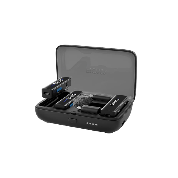 Boya -Mulit-Compatible 2.4 GHz Wireless Microphone System - BoyaLink - Black