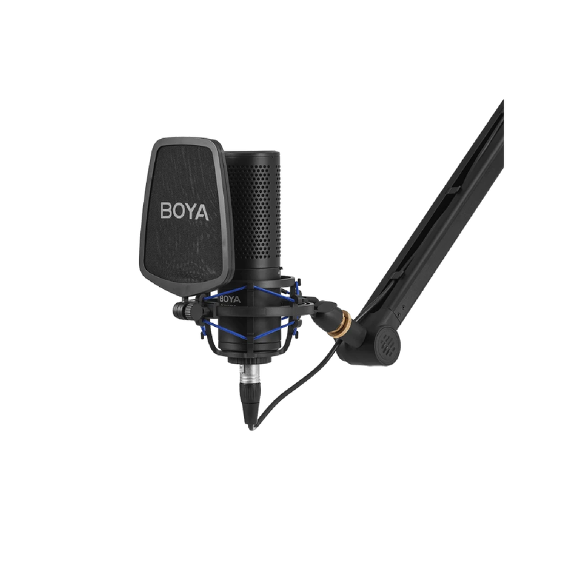 Boya Large Diaphragm Condenser Microphone - BY_M1000Pro - Black