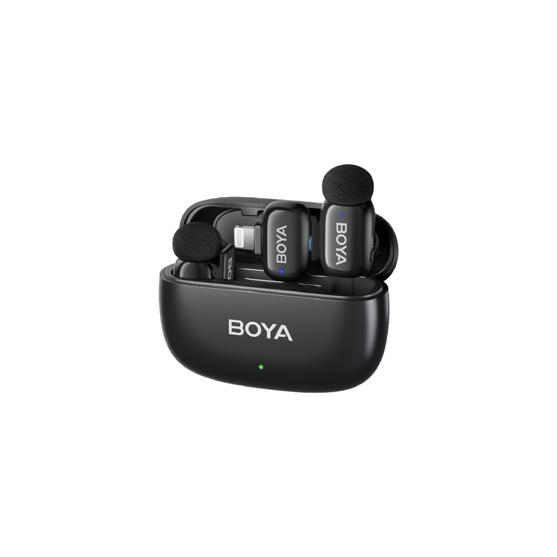 Boya Mini-15 2.4GHz Ultra-Mini Wireless Microphone - Black