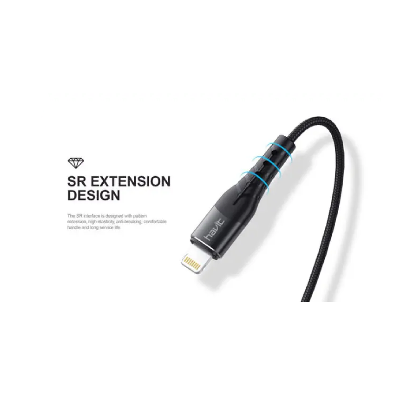 Havit Cable Iphone USB-C To - Lightning - HVCB - RH14 - Black