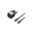 Havit Travel Charger Gan 33w - Cable USB-C to USB-C - HVTC- UC233 - Black/Gray