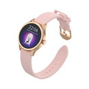 سايكي فيل ساعة الذكية بشاشة سيمي اموليد مقاس 1.27 بوصة وبلوتوث 5.2 ومقاومة للماء (حزام مزدوج) - ذهبي 