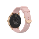 سايكي فيل ساعة الذكية بشاشة سيمي اموليد مقاس 1.27 بوصة وبلوتوث 5.2 ومقاومة للماء (حزام مزدوج) - ذهبي 