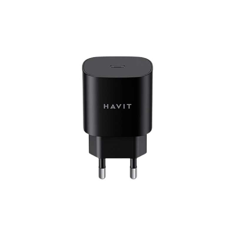 Havit Travel Charger PD25w USB-C -HVTC-UV25W- Black