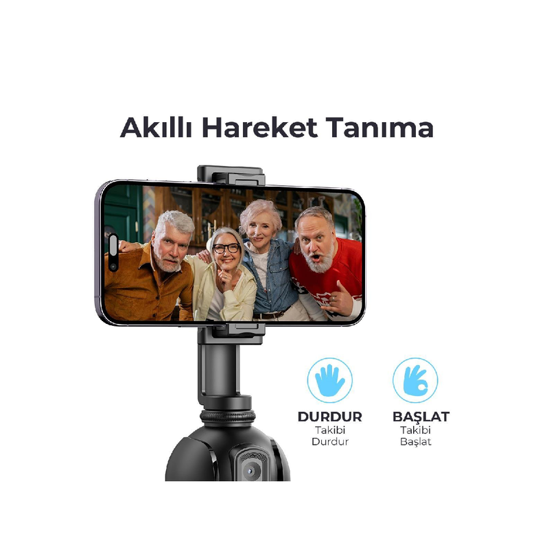 Havit S17609 Auto Face Tracking Phone Holder - Black