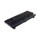 لوحة مفاتيح ميكانيكية للألعاب من هافيت، 87 مفتاحًا، مفتاح أزرق، إضاءة خلفية RGB، سلكية USB - KB892L (أسود) 