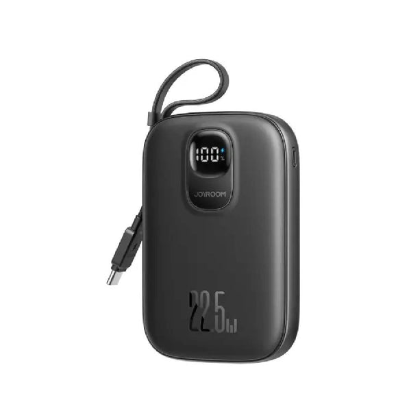 JoyRoom Fast Charging  Power Bank With Type-C Cable - 10000mAH - 22.5w - Black