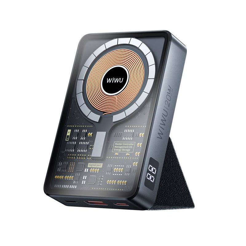 Wiwu Magnetic Power Bank 10000mAh Black