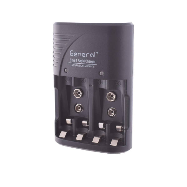 General C9035N Smart Rapid Charger – Black | Fast USB Charging Adapter for Phones & Devices