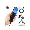 Redragon Adne USB Cardioid condenser streaming microphone RGB lighting with pop filter GM212 - Black