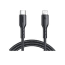 Joyroom Type-C To Lightning-Coiled Data  Cable 1.5m -30w- Black