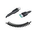 Joyroom Type-C To Lightning-Coiled Data  Cable 1.5m -30w- Black