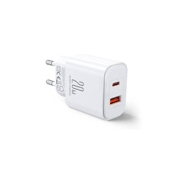 Joyroom 20w A-C Dual-Port Charger- White