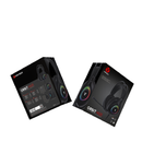 فانتك أوربت HG25 صوت محيطي افتراضي 7.1 سماعة الألعاب المزودة بإضاءة RGB ومشغلات 50 مم وخاصية إلغاء الضوضاء - لون أسود