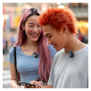 بويا مايك 2 2-02 اللاسلكي الصغير المزود ببطارية مدعوم بالذكاء الاصطناعي