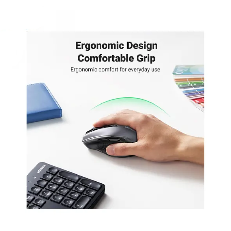 UGREEN Wireless Keyboard and Mouse Combo - Black