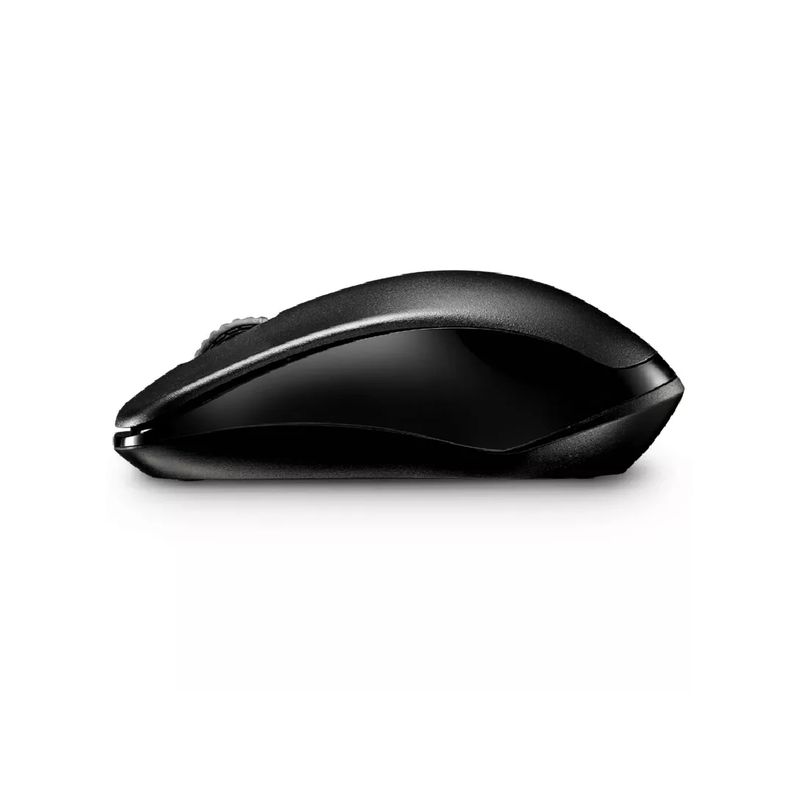 Rapoo Wireless Mouse 1620, Comfortable Elongated Design - Black