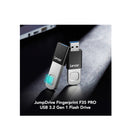 ليكسر جامب درايف فينجر برينت إف 35 برو يو إس بي 3.2 الجيل الأول محرك أقراص فلاش - فضي