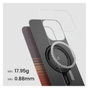 PITAKA Grade Protective Case For iPhone 16 Pro Max, Drop Proof - Moonrise Military - Brown