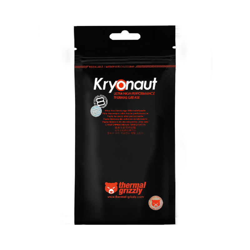 Thermal Grizzly Kryonaut 1.5 mL High Performance Thermal Grease TG-K-015-R - Silver Matt