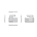 ويوو شاحن لاسلكي 3 في 1 قابل للطي مع جذب مغناطيسي - أبيض