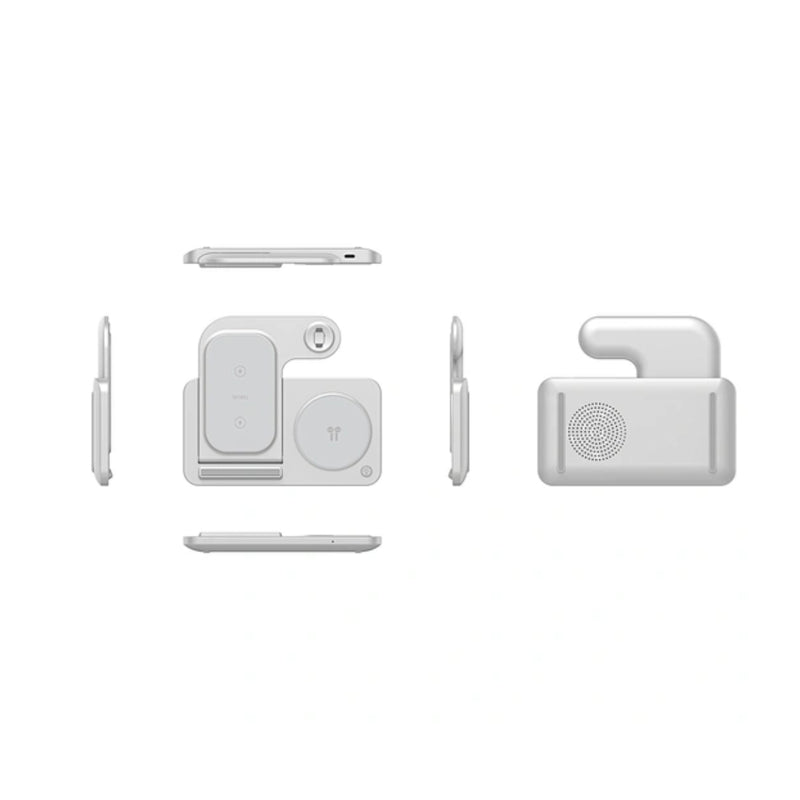 Wiwu 3in1 Wireless Charger Foldable Magnetic Suction Convenient -White