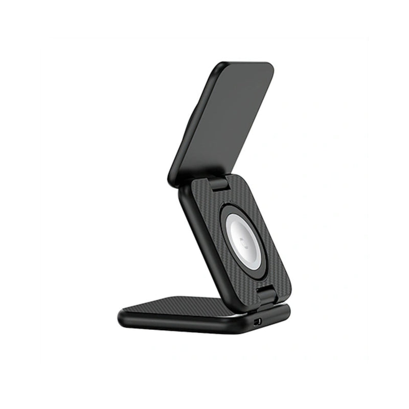 Wiwu Warrior 3 in 1 Wireless Charger - Black