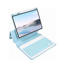 ويوو حافظة لوحة مفاتيح الواقية مع قلم رصاص لجهاز باد/ اير 10.9/11(24) - أزرق