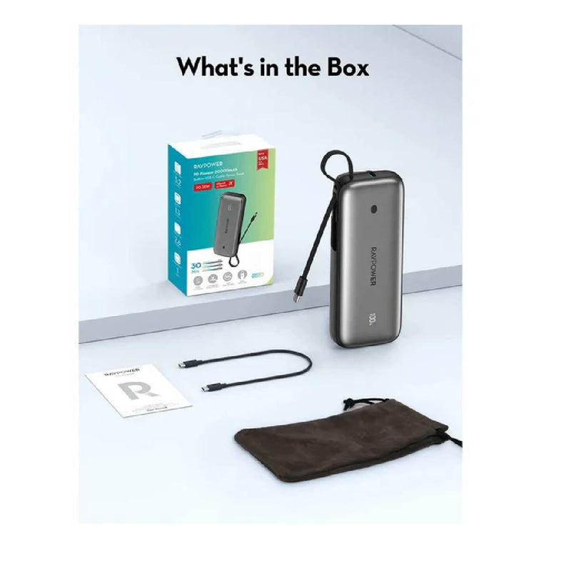 RAVPower 20000mAh 35W Power Bank RP-PB1224 -Black
