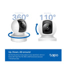 Tapo Pan/Tilt AI Home Security Wi-Fi Camera 2K, C222 - White
