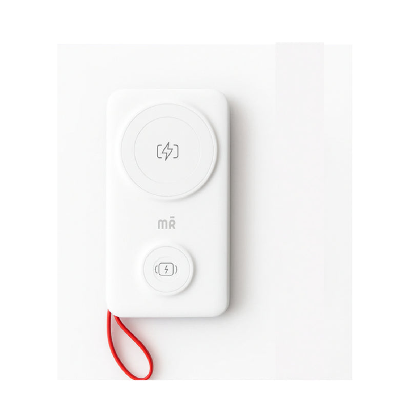 ناين كور باور بنك طاقة لاسلكي - 22.5 واط - 10000 مللي أمبير - أبيض