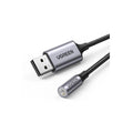 Ugreen CM477 25cm USB 2.0 to 3.5mm Audio Adapter Aluminum Alloy – Dark Gray