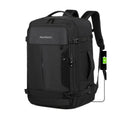 Meinaili 2406 17 Inch Large Capacity Waterproof Computer Backpack Wet/Dry Separation Charging Expansion Feature - Black