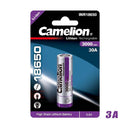Camelion Lithium Rechargeable 3000mAh -30A -18650 -Purble