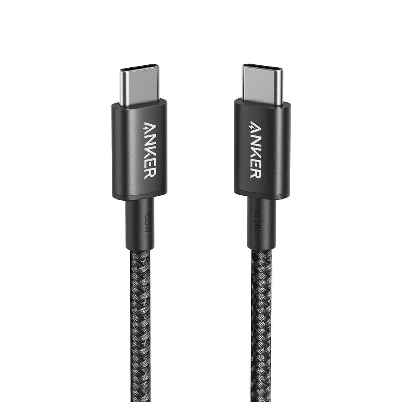 Anker USB-C to USB-C Cable 3.3ft, 60w Braided, A8752H11 - Black