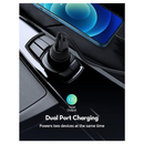 RavPower Charger Car 20w - 2 ports 1A 1C -RP-VC1016 - Black