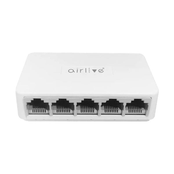 Airlive 5 Port Ethernet Desktop Switch, 1000Mbps, Live-5GT - White