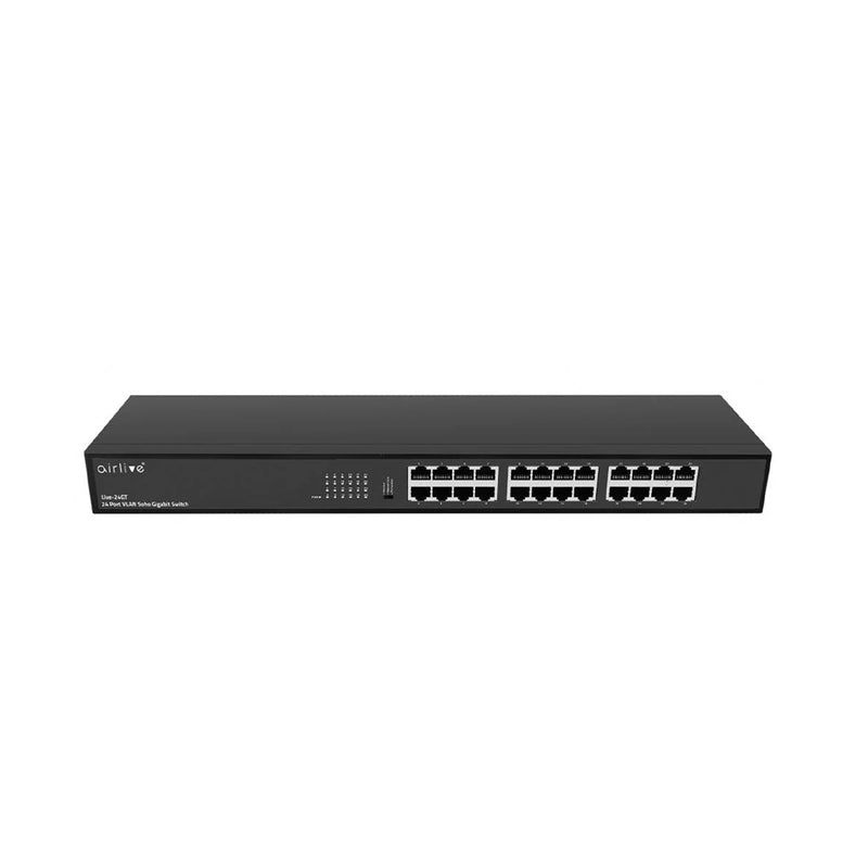 Airlive 24-Port 10/100/1000Mbps Gigabit - Black