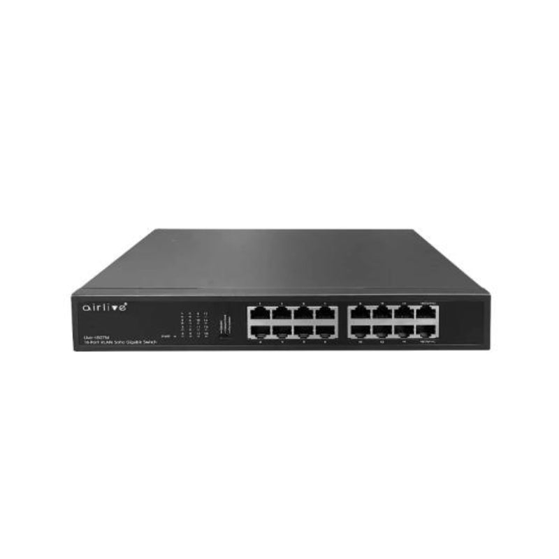 Airlive 16-Port 10/100/1000Mbps Gigabit - Black